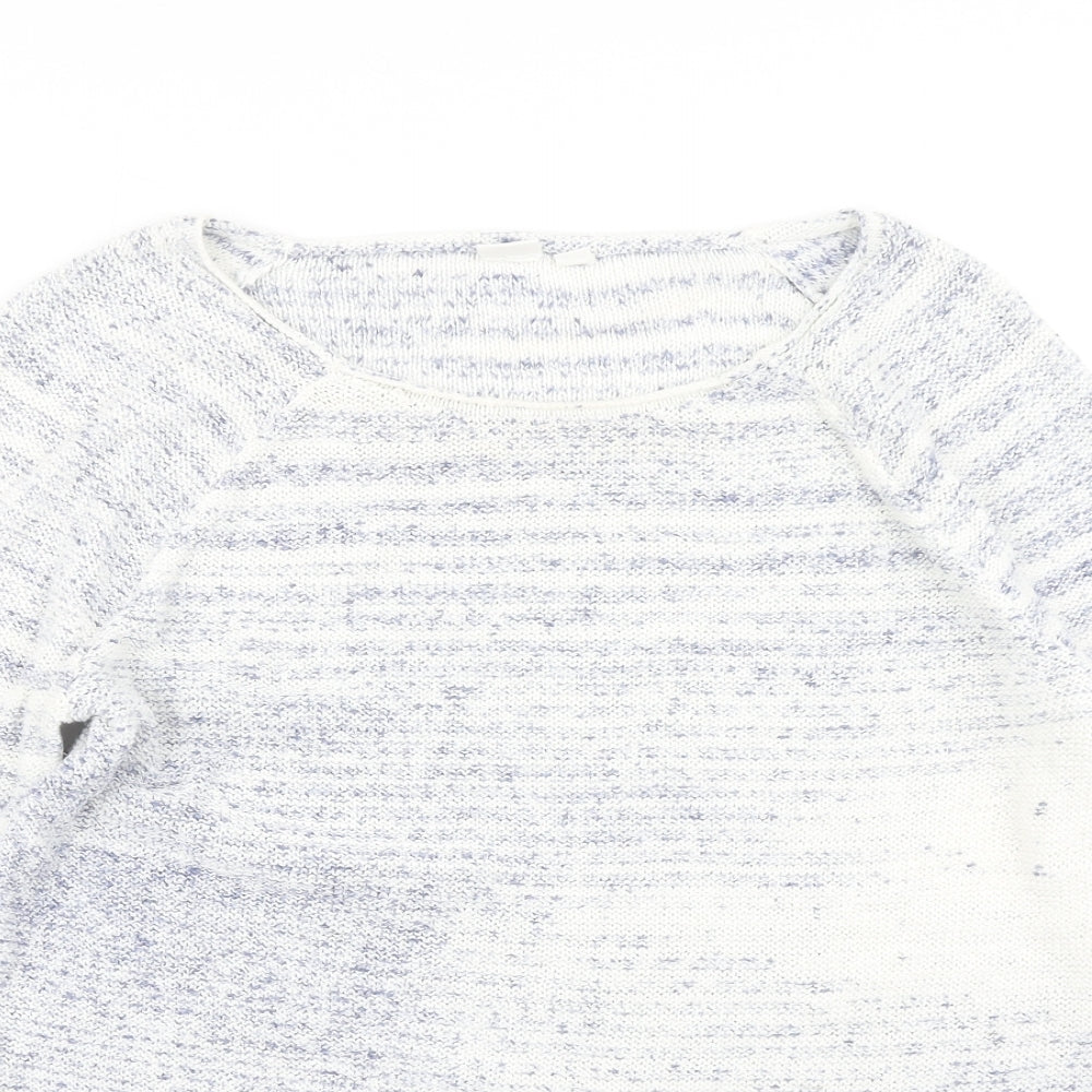 Gap Womens Blue Striped Knit Pullover Jumper Size S