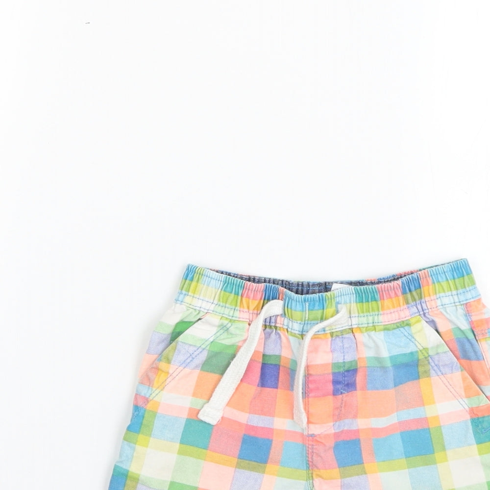 NEXT Baby Multicoloured Check  Cropped Trousers Size 12-18 Months