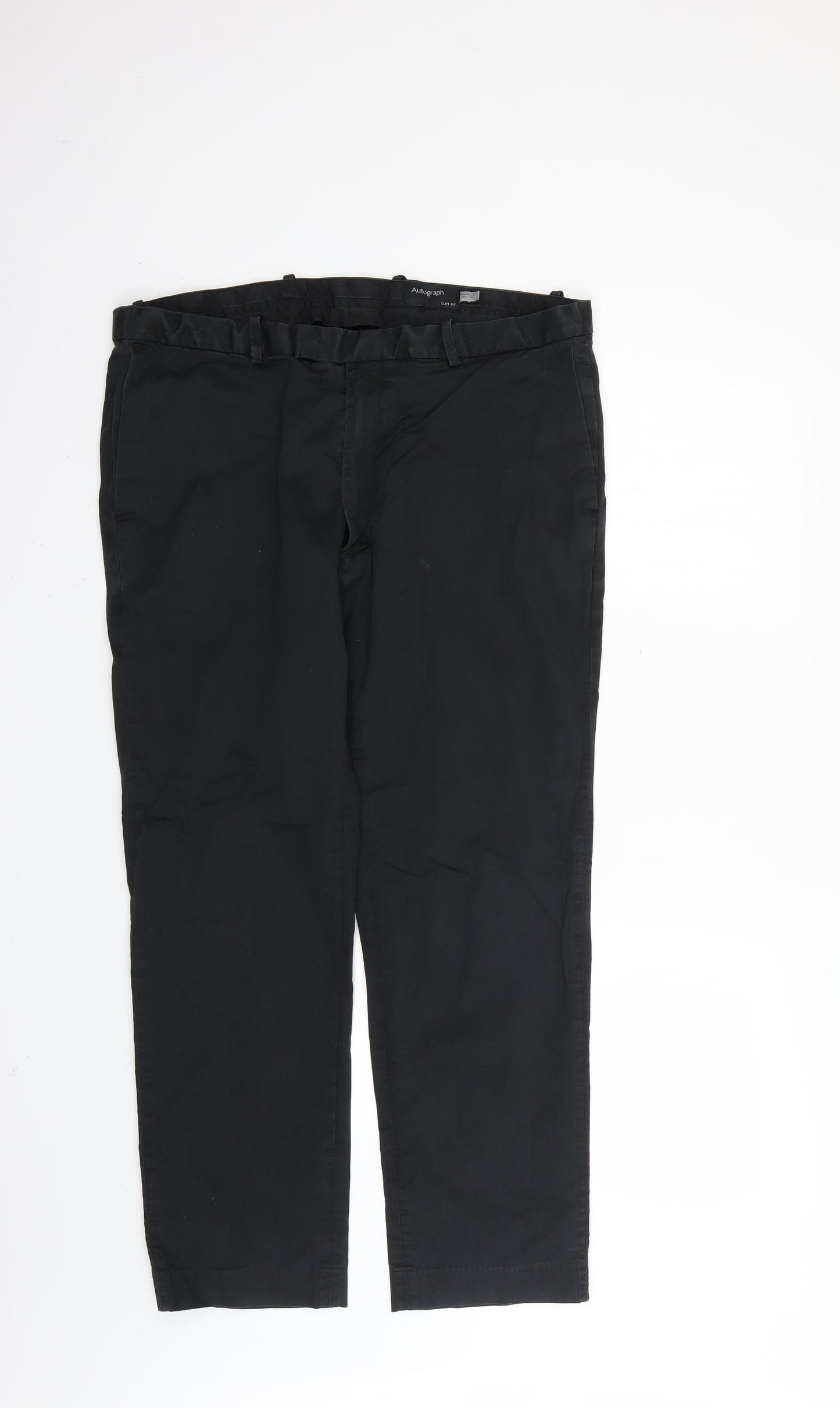 Autograph Mens Black   Rain Trousers Trousers Size 38 L27 in