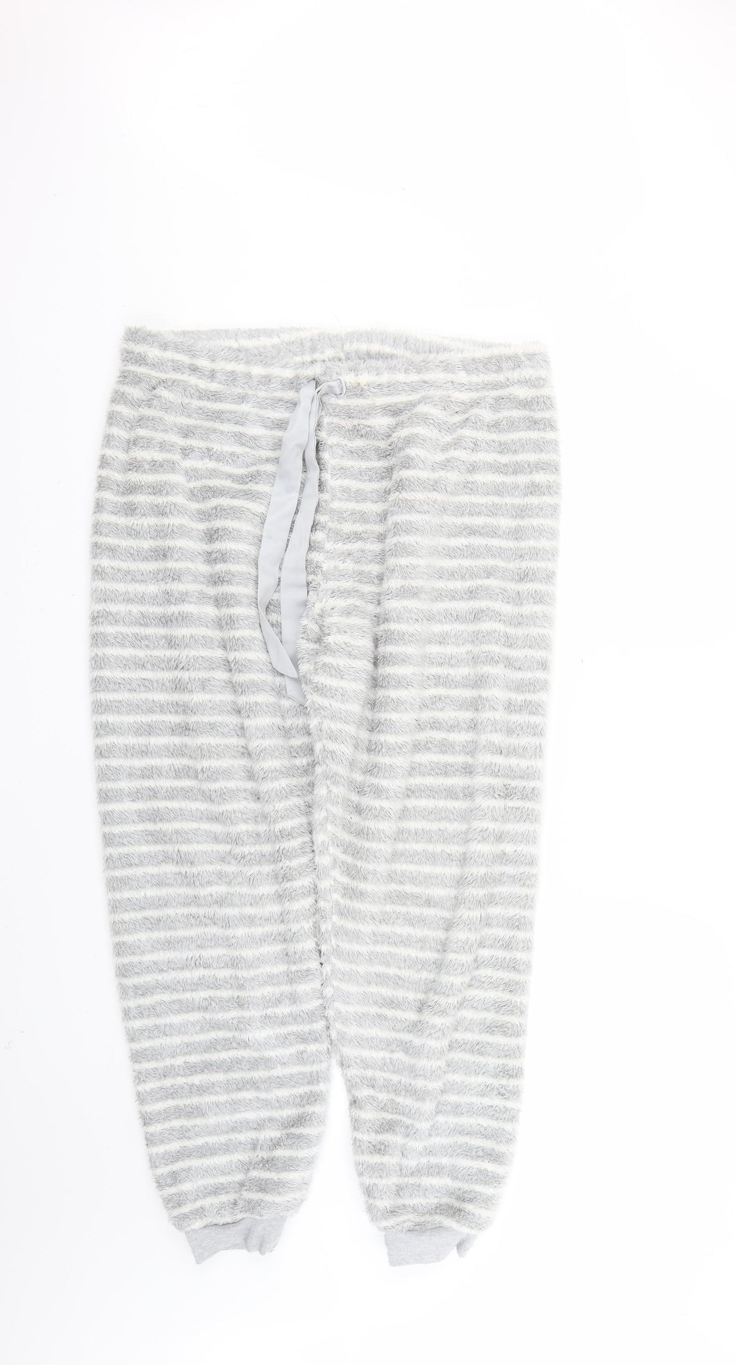 TU Womens Grey Striped   Pyjama Pants Size L