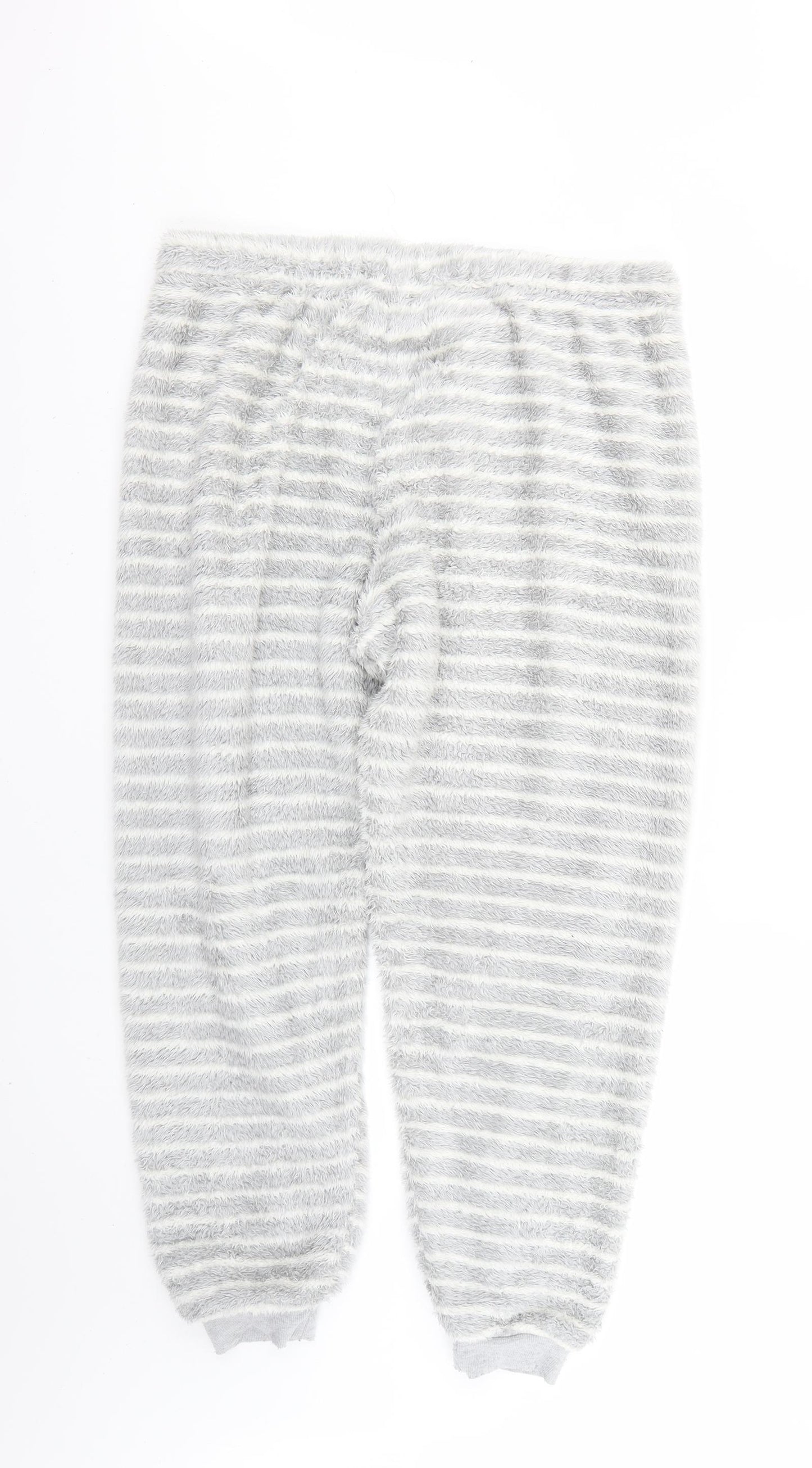 TU Womens Grey Striped   Pyjama Pants Size L