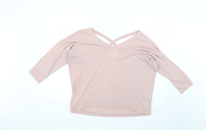 River Island Womens Pink Pullover Jumper Size 12