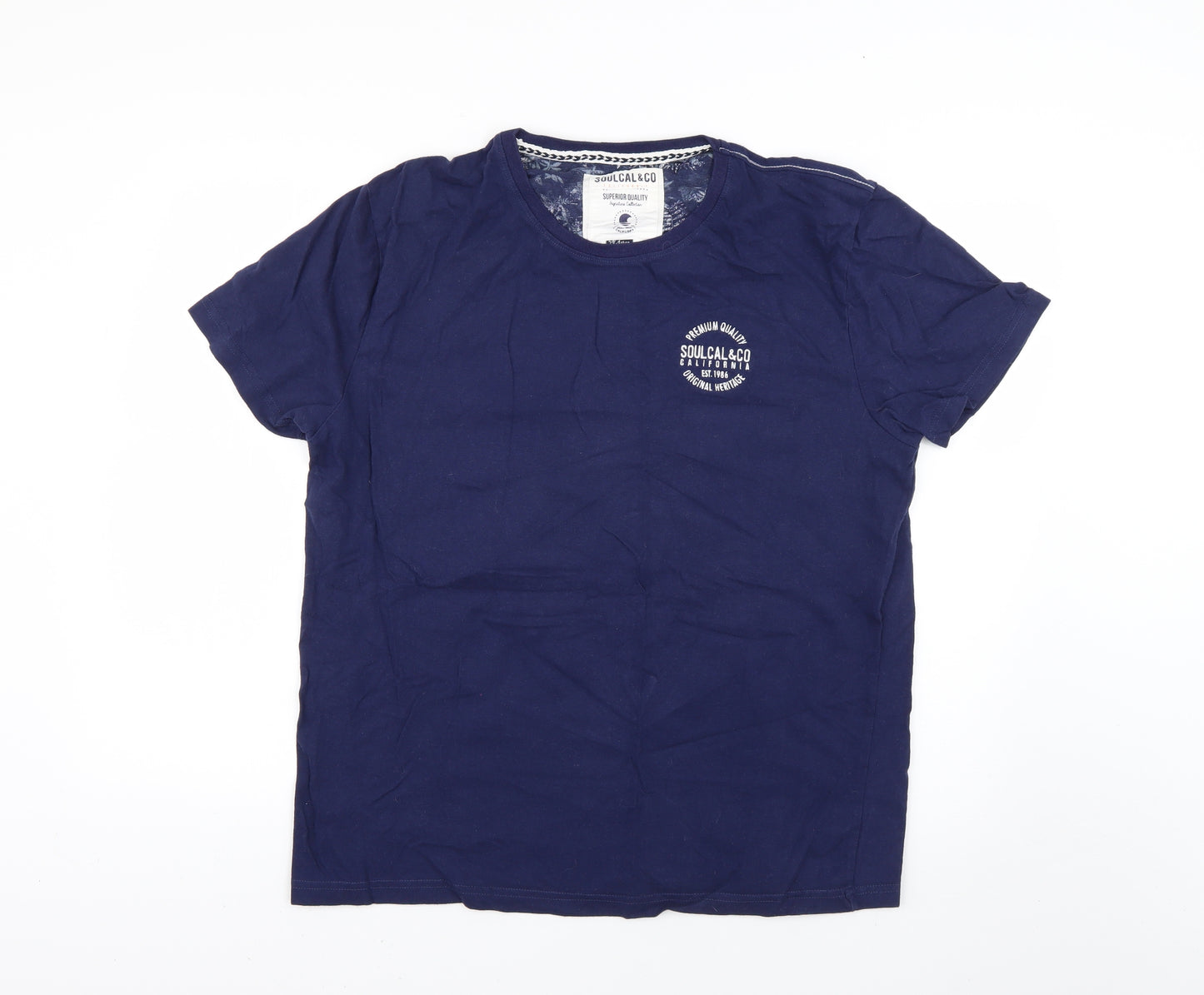 soulcal & co Mens Blue    T-Shirt Size 2XL