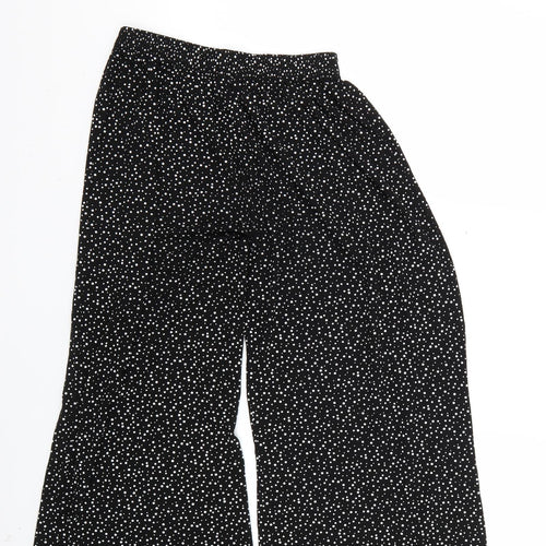 Preworn Womens Black Polka Dot  Trousers  Size S L21 in