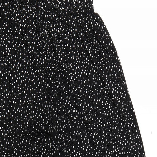 Preworn Womens Black Polka Dot  Trousers  Size S L21 in