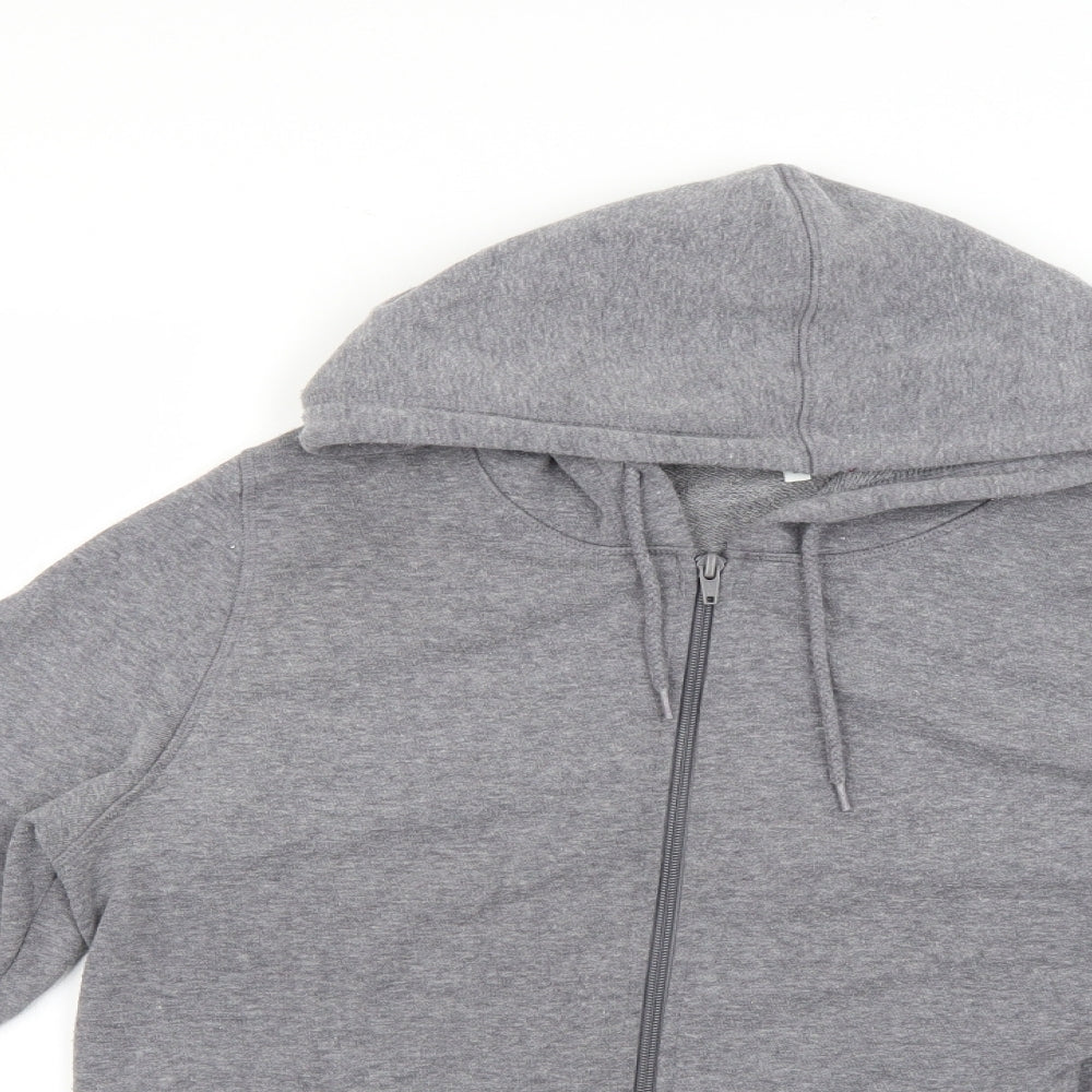Matalan Mens Grey   Full Zip Hoodie Size L