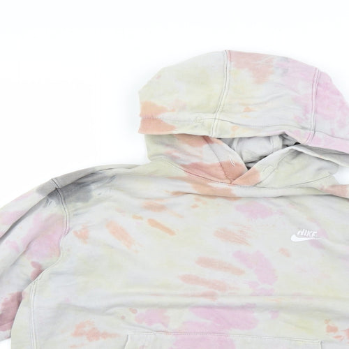 Nike Mens Multicoloured Geometric  Pullover Hoodie Size M