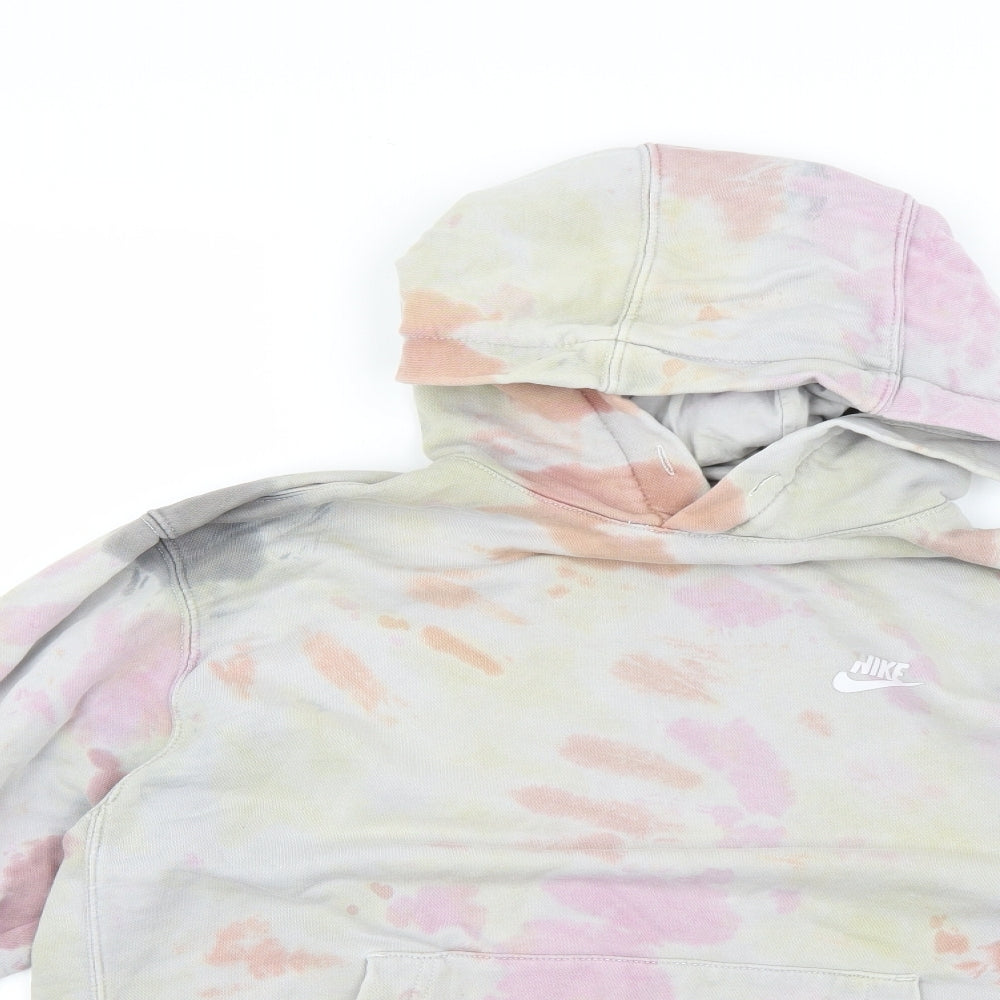 Nike Mens Multicoloured Geometric  Pullover Hoodie Size M