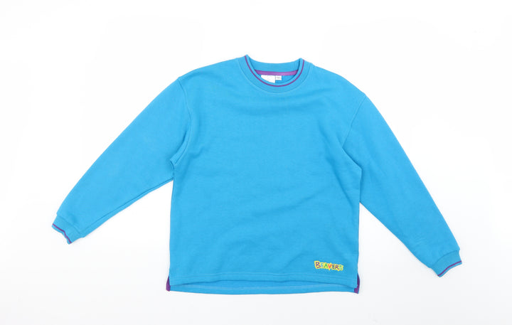 SCOUT Mens Blue Pullover Jumper