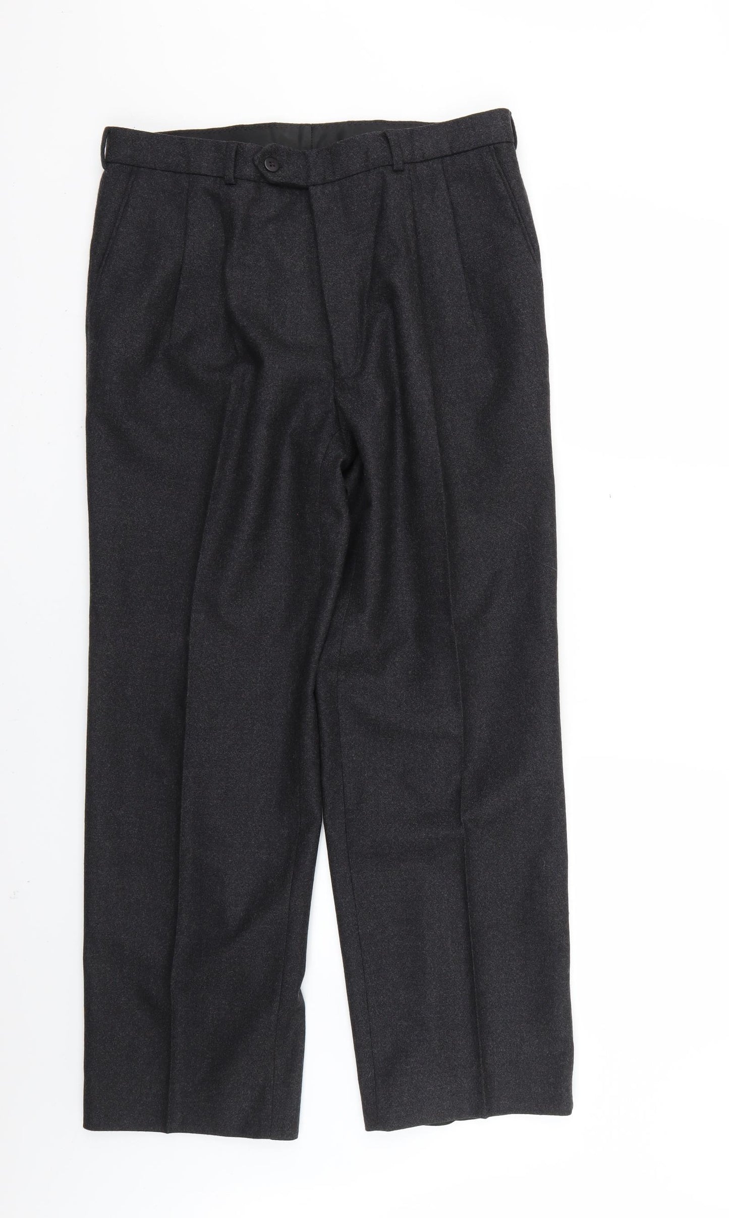 stmichael Mens Grey   Trousers  Size 34 L28 in