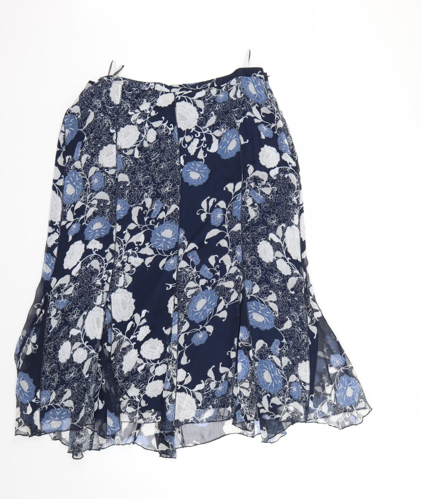 Gerry Weber Womens Blue Floral  Flare Skirt