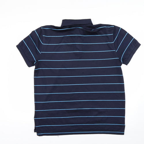 Gap Mens Blue Striped   Polo Size L