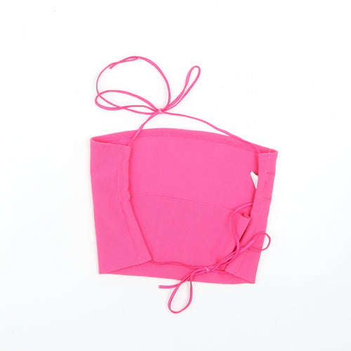 PRETTYLITTLETHING Womens Pink   Basic Blouse Size 10