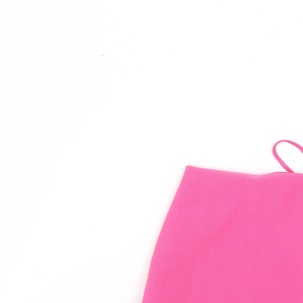 PRETTYLITTLETHING Womens Pink   Basic Blouse Size 10
