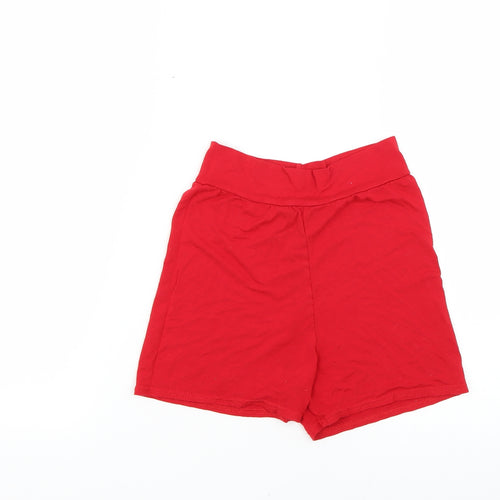 PRETTYLITTLETHING Womens Red   Hot Pants Shorts Size 8