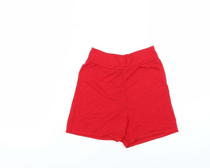 PRETTYLITTLETHING Womens Red Hot Pants Shorts Size 8
