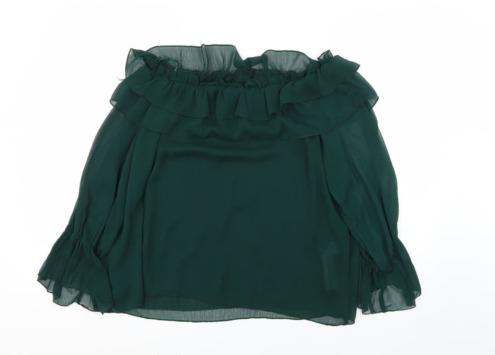 Zara Womens Green   Basic Blouse Size S