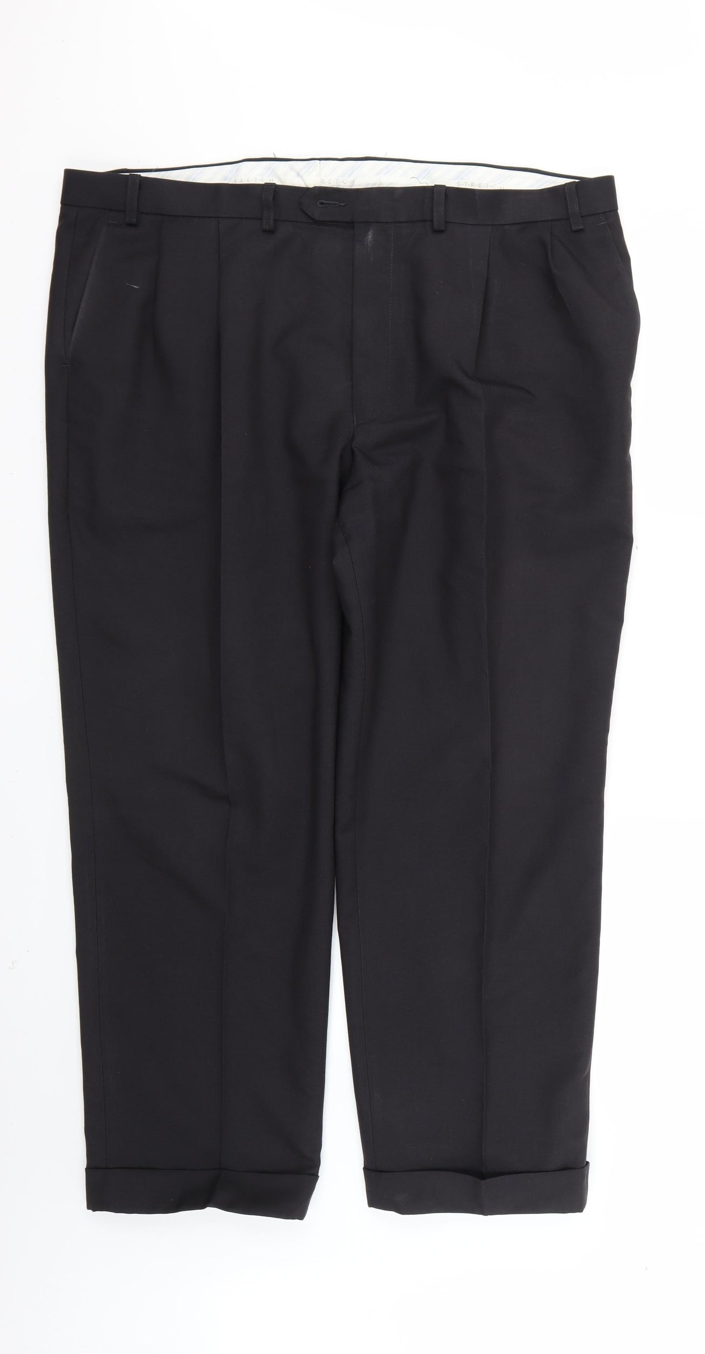 Marks and Spencer Mens Black   Trousers  Size 42 L26 in