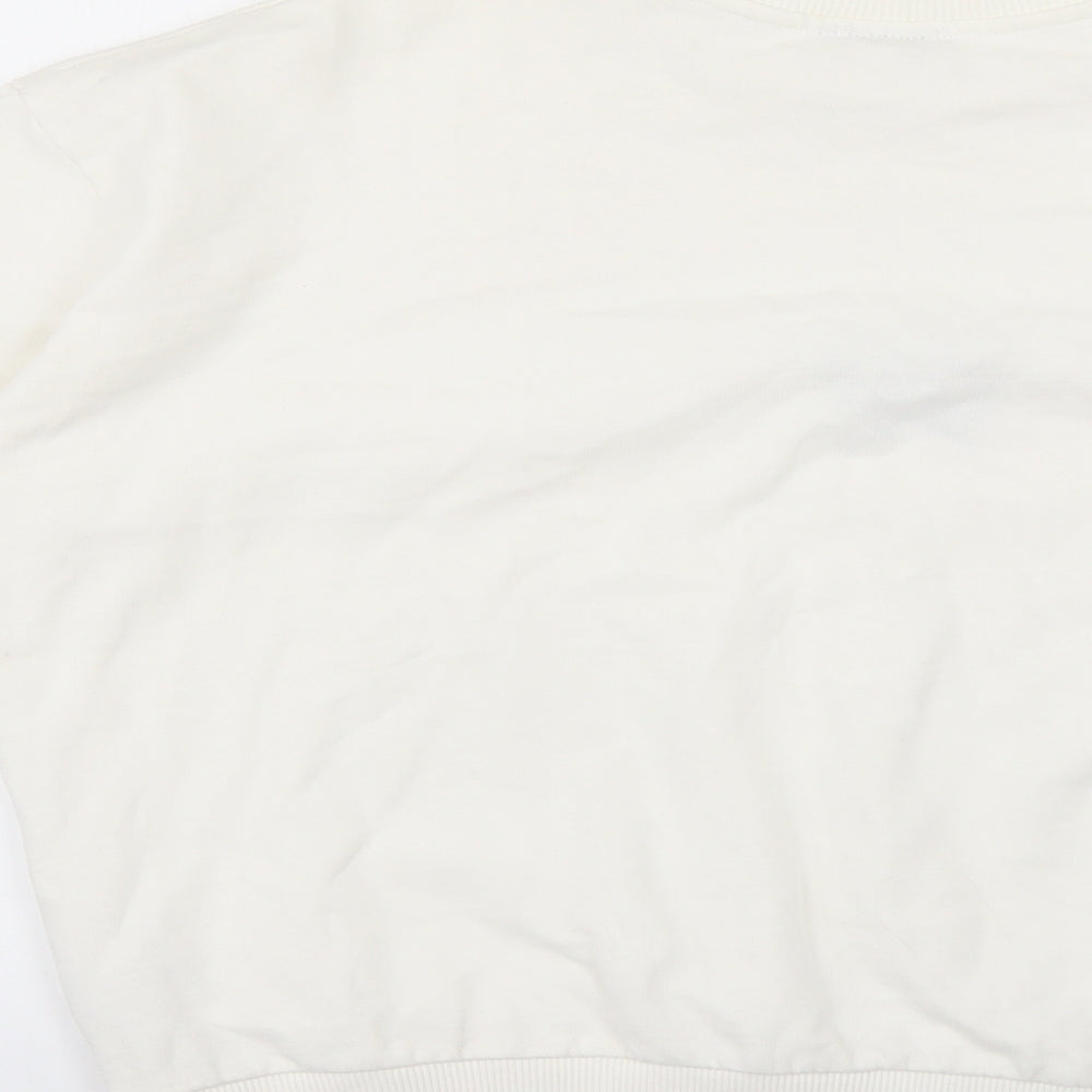 Topshop Womens White   Pullover Jumper Size S