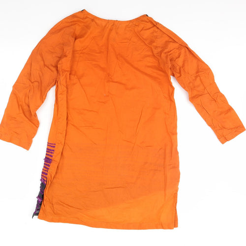 Preworn Womens Orange   Basic Blouse Size S