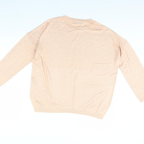 M&S Womens Pink   Pullover Jumper Size L