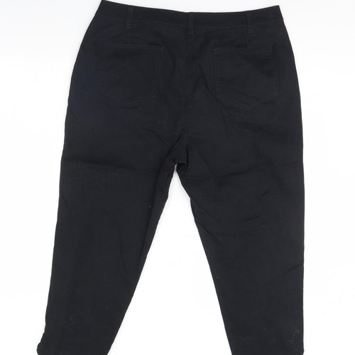 Bonmarche Womens Black   Trousers  Size 16 L24 in
