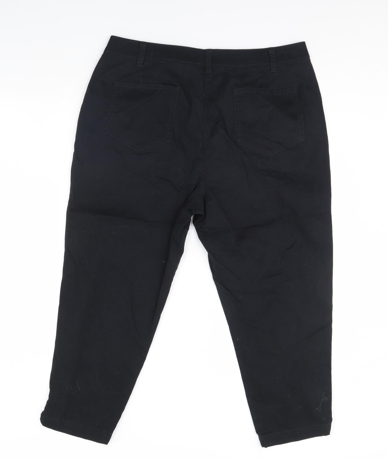 Bonmarche Womens Black   Trousers  Size 16 L24 in