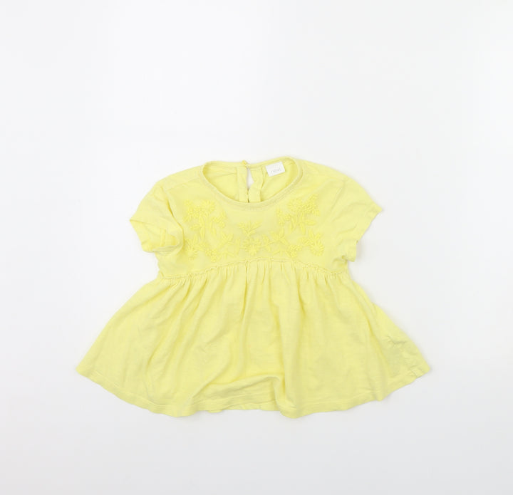 NEXT Girls Yellow   Fit & Flare  Size 3 Years