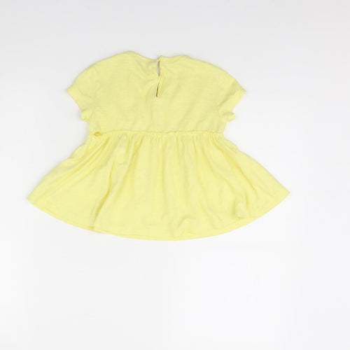 NEXT Girls Yellow   Fit & Flare  Size 3 Years