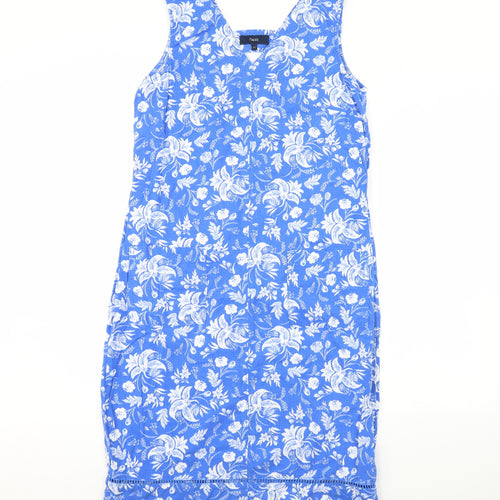 NEXT Womens Blue Floral  Pencil Dress  Size 12