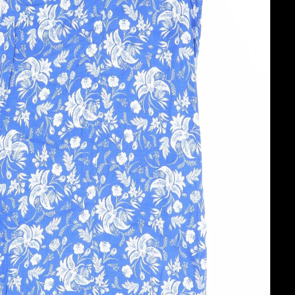 NEXT Womens Blue Floral  Pencil Dress  Size 12