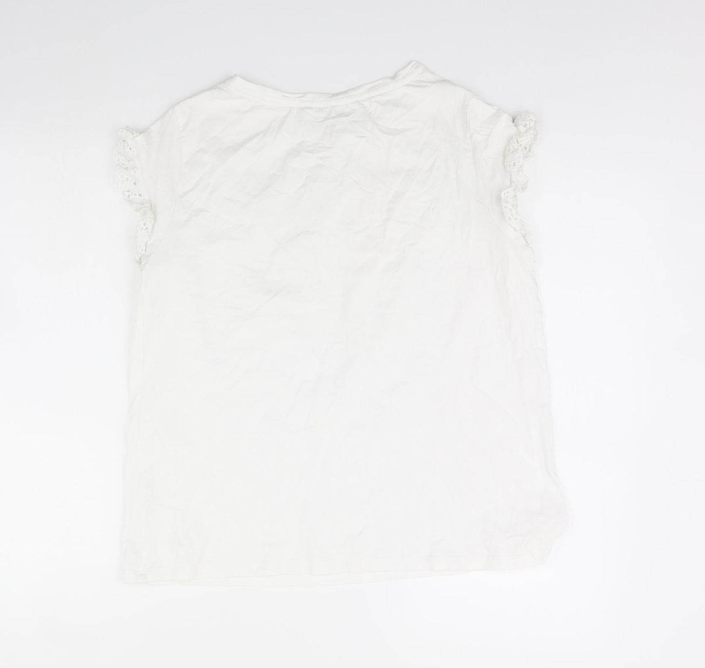 Falmer Heritage Womens White   Basic T-Shirt Size 14