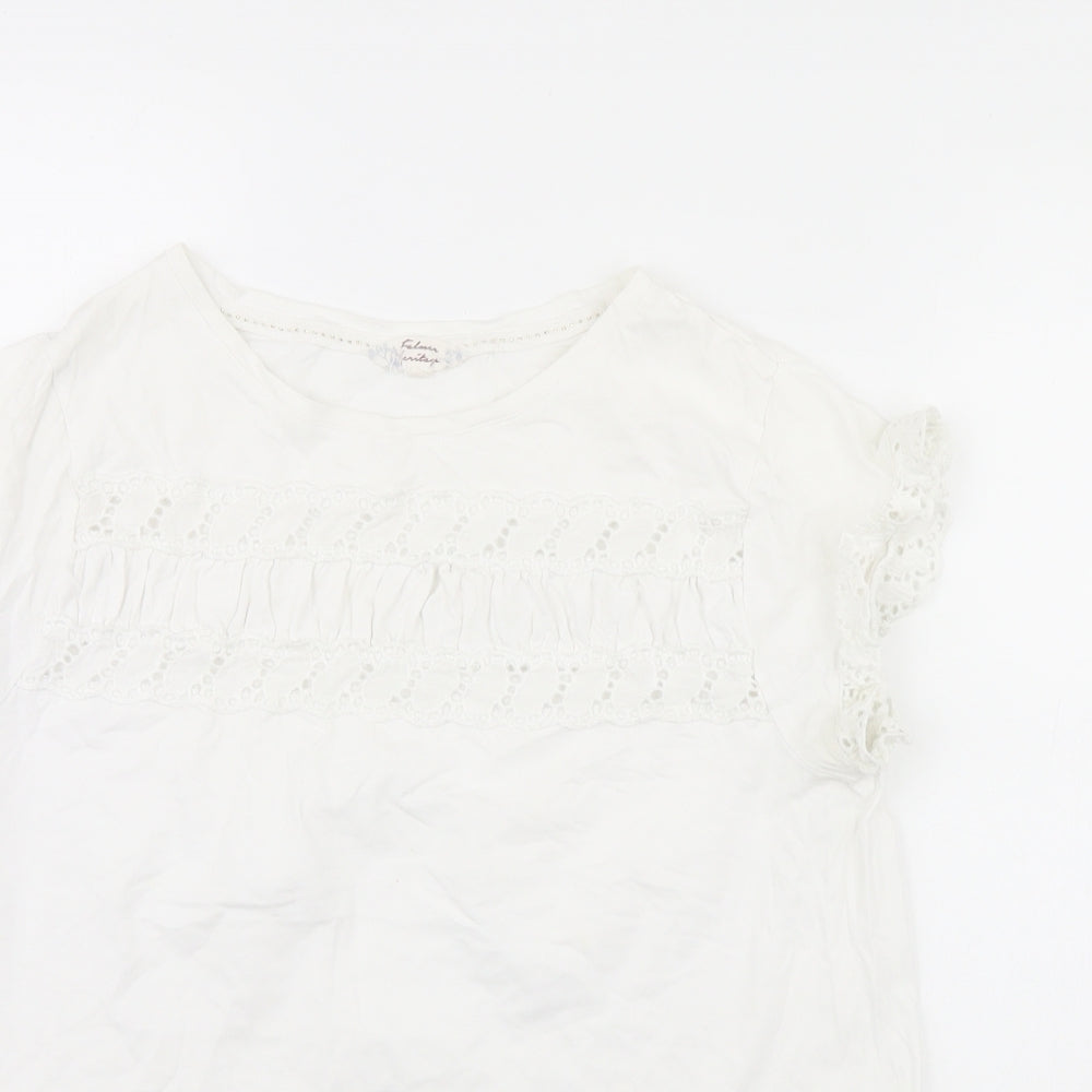 Falmer Heritage Womens White   Basic T-Shirt Size 14