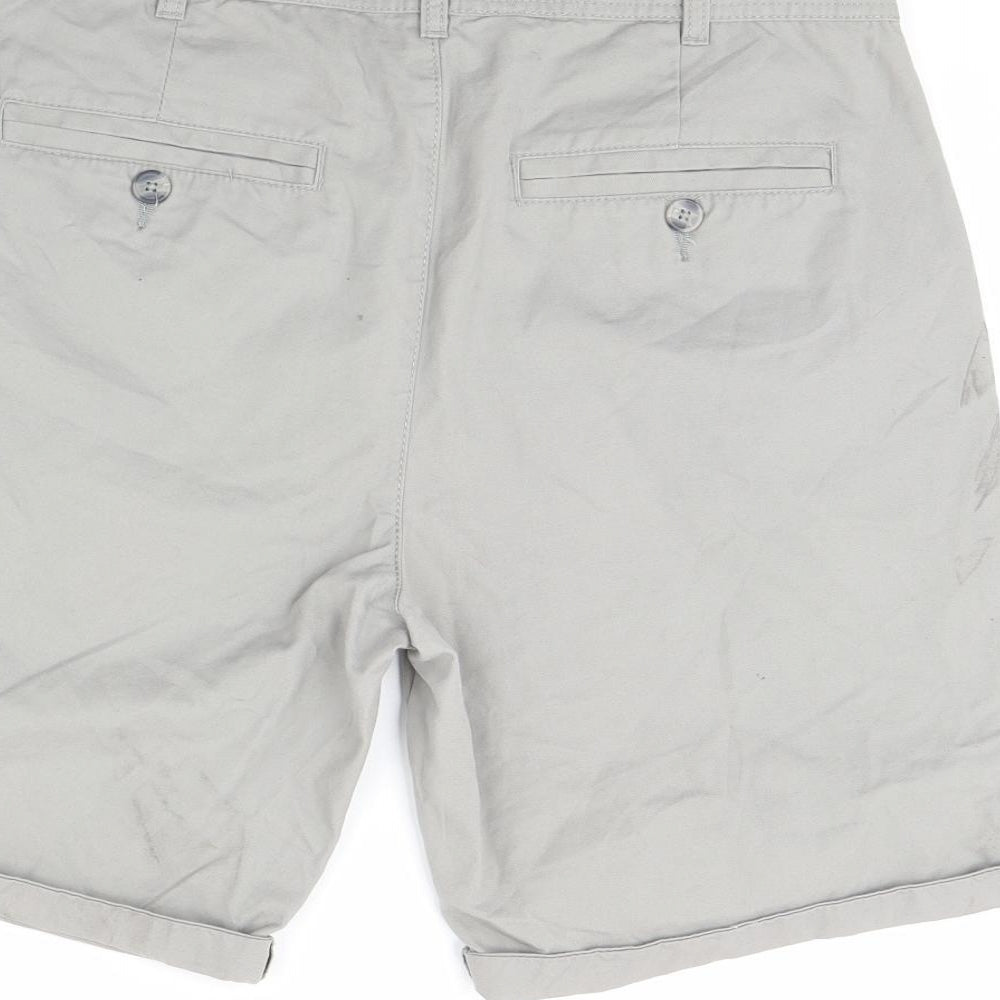 F&F Mens Grey   Chino Shorts Size 32