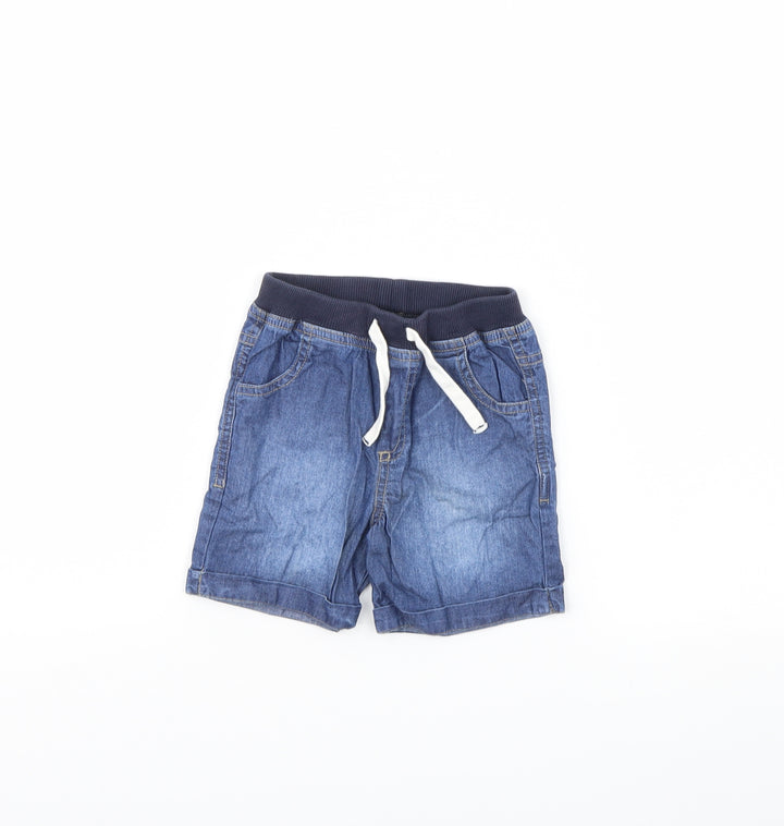 Preworn Baby Blue  Denim Cropped Jeans Size 12 Months