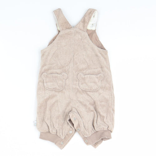 TU Baby Beige  Fleece Babygrow One-Piece Size 0-3 Months