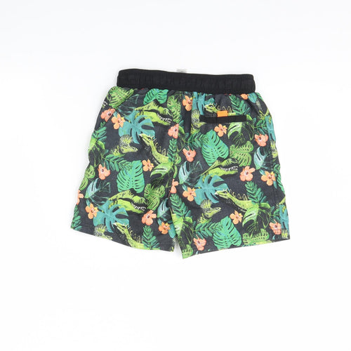 TU Boys Green Floral  Sweat Shorts Size 9 Years