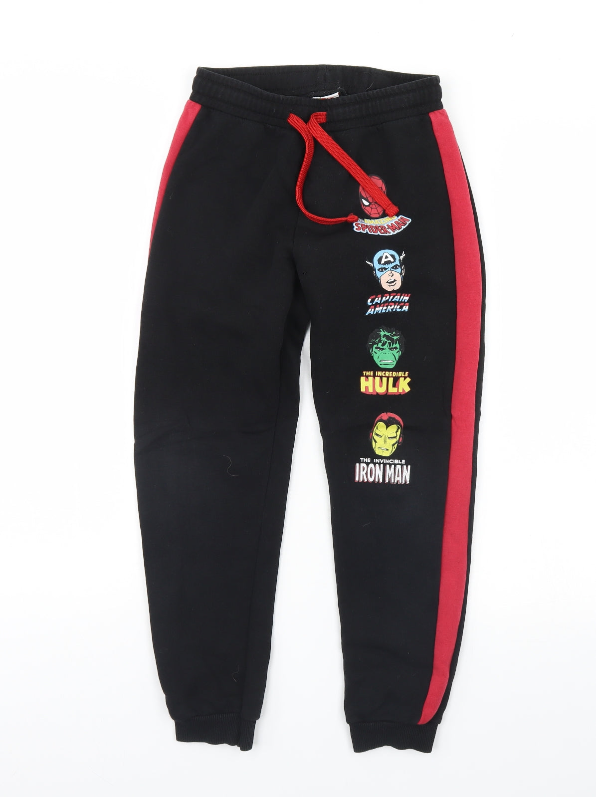 Marvel Boys Black   Jogger Trousers Size 9 Years - Marvel