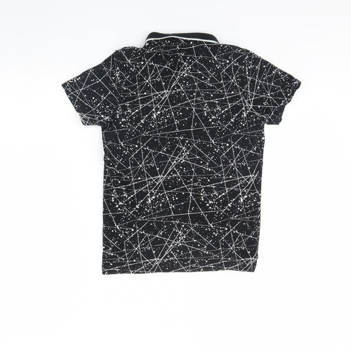 Urban Debt Boys Black Geometric  Basic Polo Size 9 Years