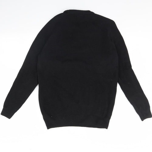 Easy  Mens Black   Pullover Jumper Size S