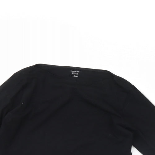 Preworn Womens Black   Basic Blouse Size 18