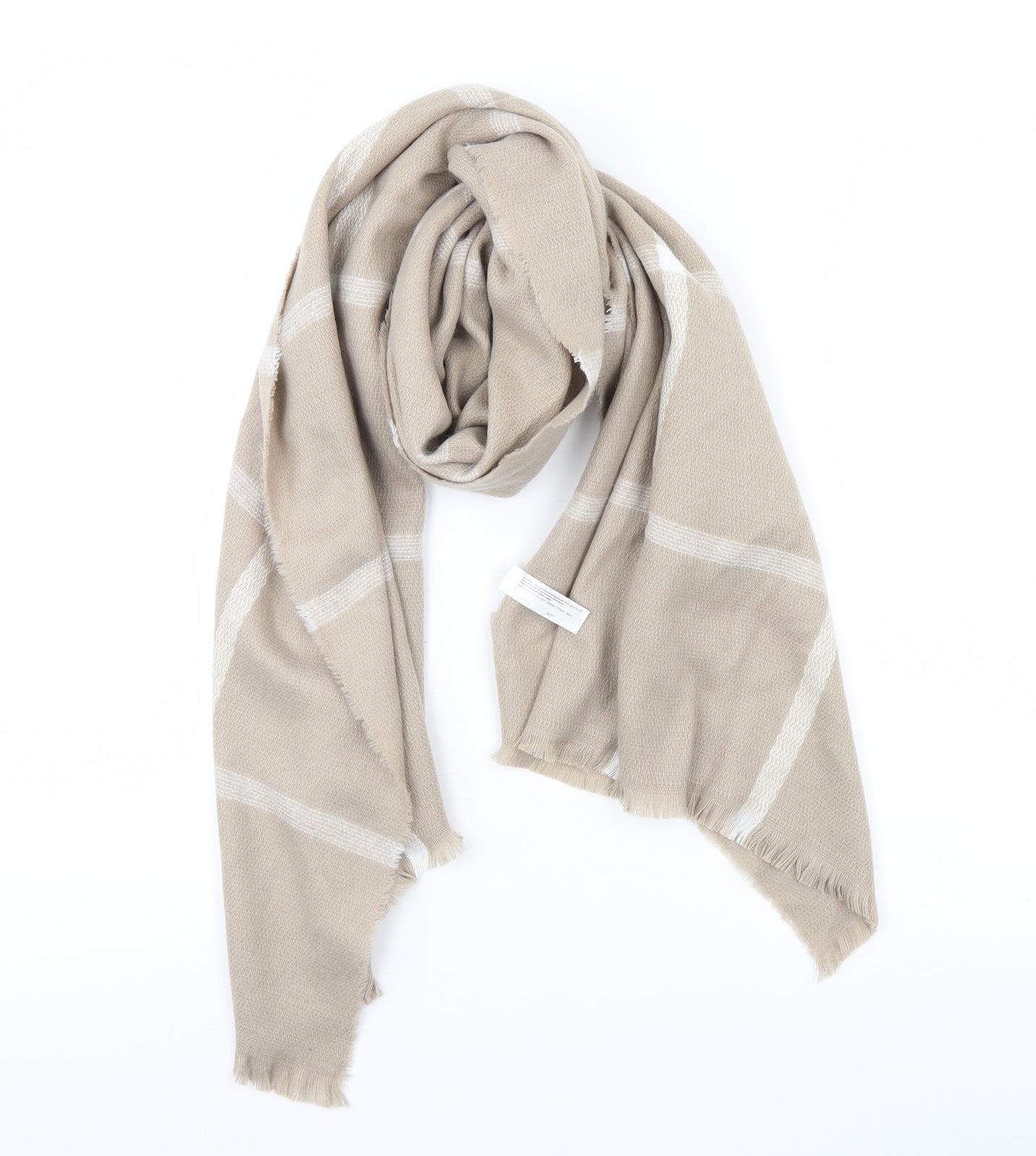 Primark Womens Beige Plaid   Scarf