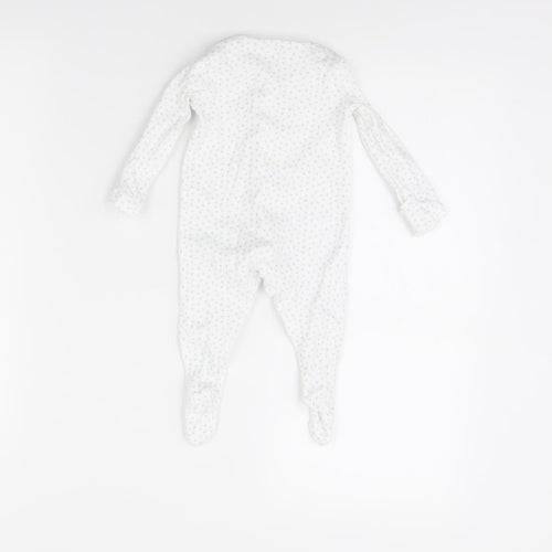 F&F Baby White Polka Dot  Babygrow One-Piece Size 0-3 Months