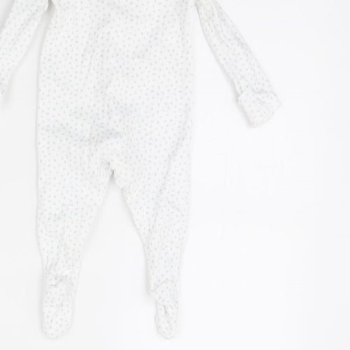 F&F Baby White Polka Dot  Babygrow One-Piece Size 0-3 Months