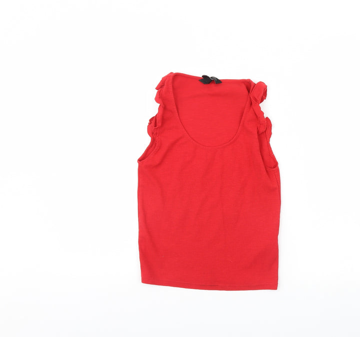 New Look Womens Red   Basic Tank Size 10