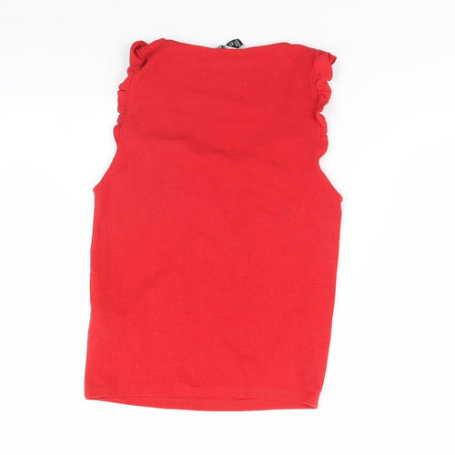 New Look Womens Red   Basic Tank Size 10