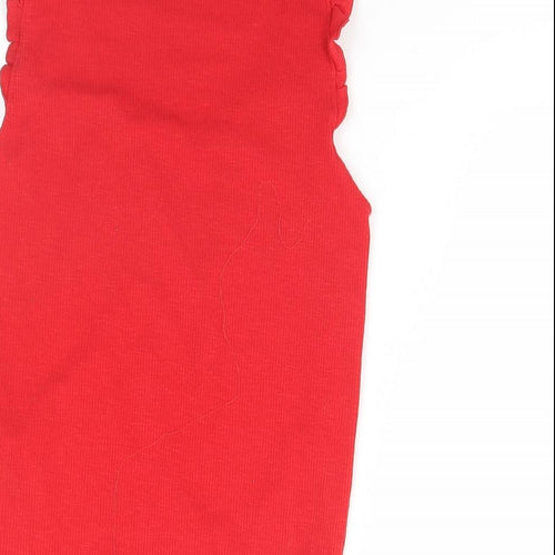 New Look Womens Red   Basic Tank Size 10