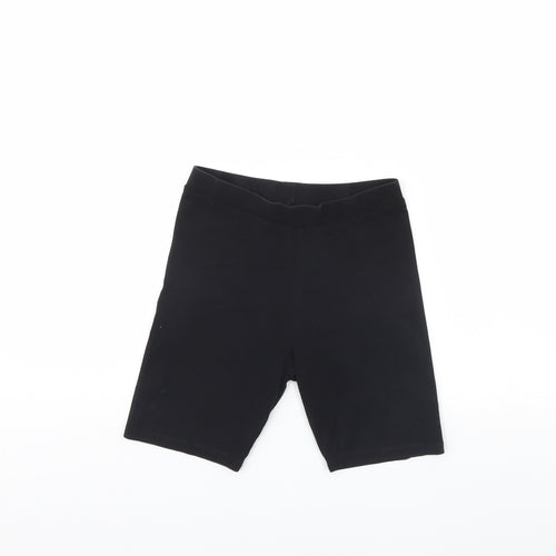 Candy Couture Girls Black   Compression Shorts Size 12 Years
