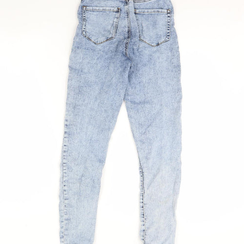 Denim & Co. Womens Blue  Denim Skinny Jeans Size 8 L28 in
