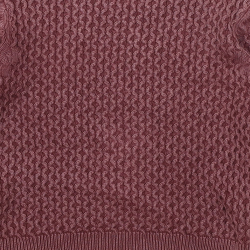 Angel & Rocket Girls Purple  Knit Pullover Jumper Size 6 Years